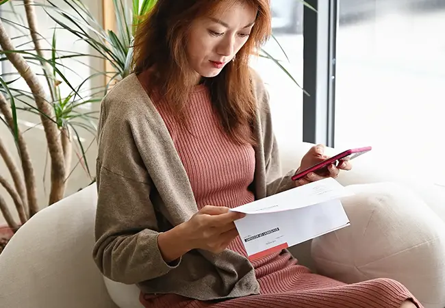 woman on cell phone